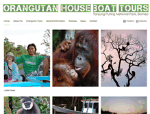 Tablet Screenshot of orangutanhouseboattour.com